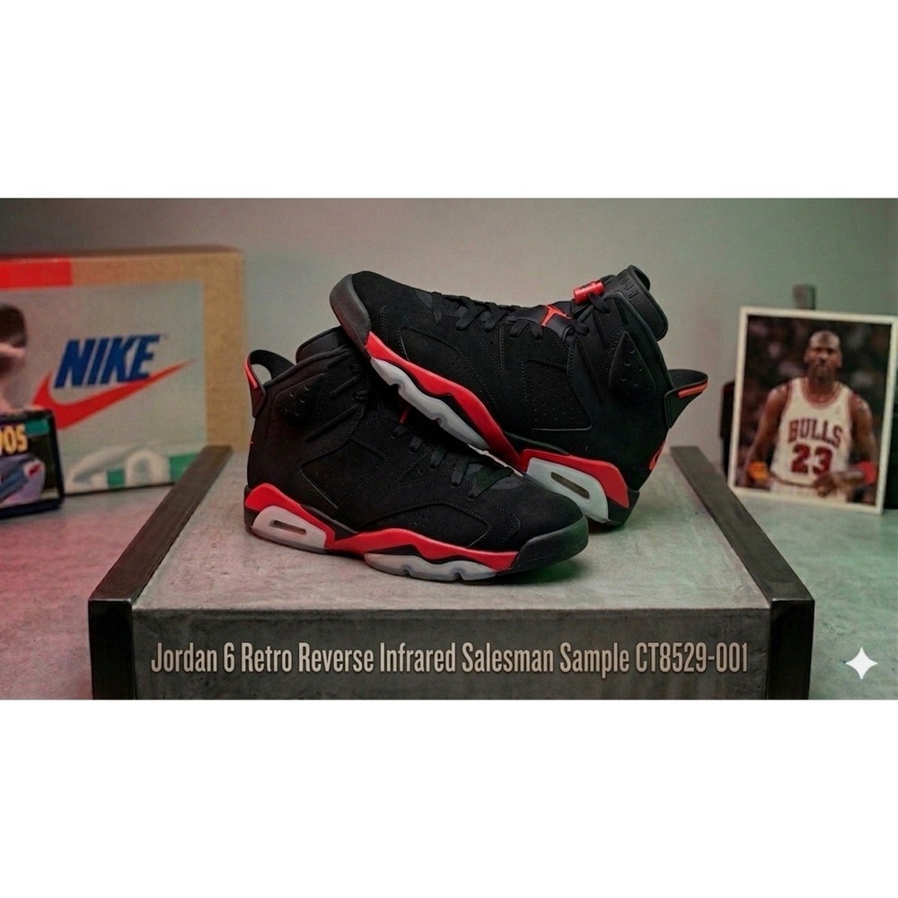Air Jordan 6 Retro Reverse Infrared Salesman Sample‎ CT8529-001 11M VNDS No box